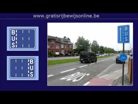 rijbewijs - Leerstof Rijbewijs B Theorie Oefenvragen Proefexamens over de openbare weg - de rijstroken - rijstrookvermindering - wegcode.
