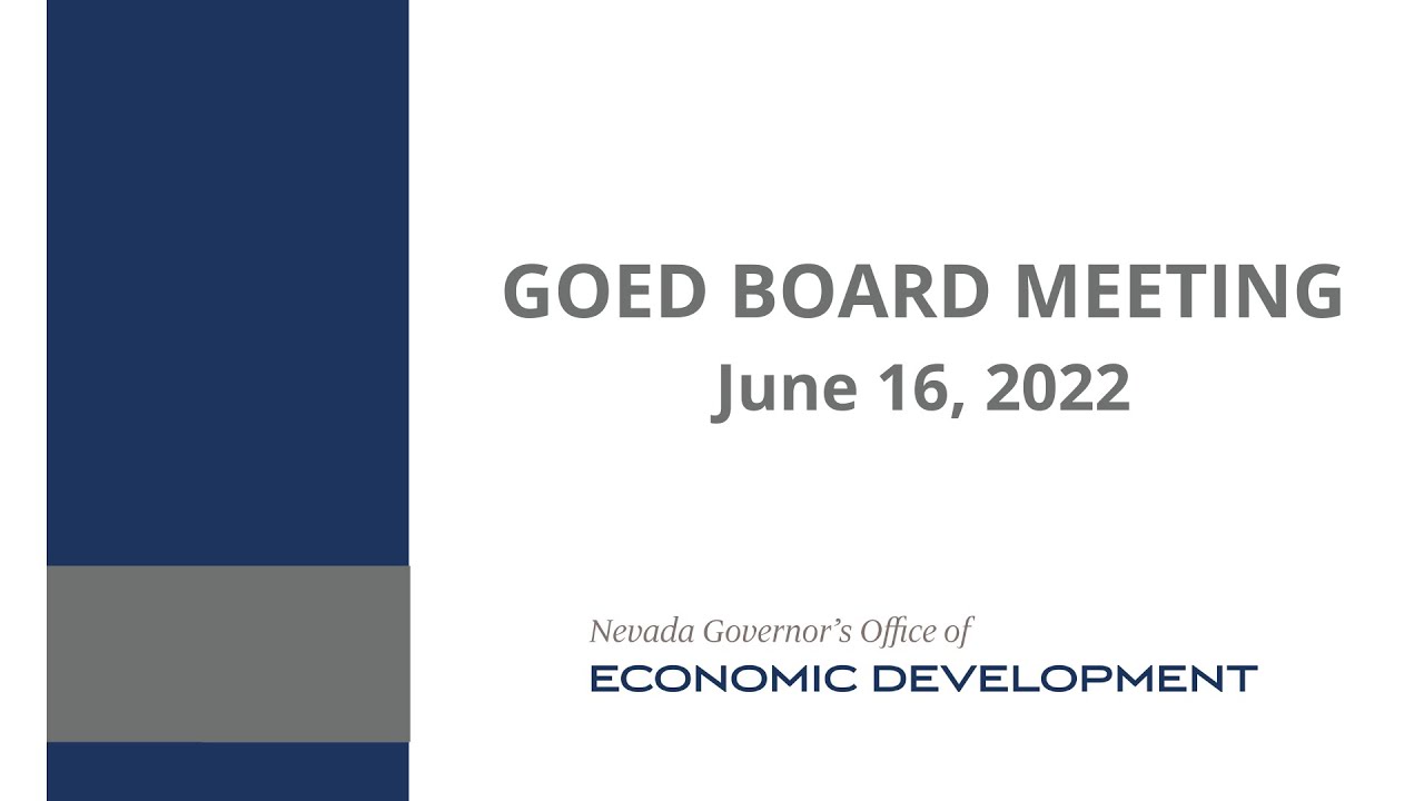 GOED Board Meeting - June 16, 2022