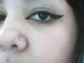 my winged eyeliner (scene style??)