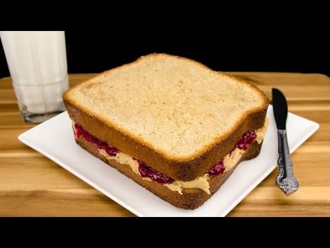 Giant Peanut Butter and Jelly Sandwich Cake from Cookies Cupcakes and Cardio