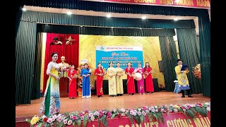 Hội LHPN phường Vàng Danh giao lưu trình diễn Áo dài duyên dáng