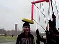 Sean Callow playing with puppet Sean Callow playing with puppet