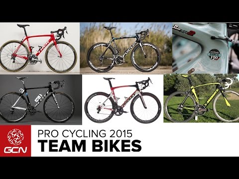 the pro - Here are all the bikes that the pro peloton will be racing on in 2015. Subscribe to GCN for more pro bikes: http://gcn.eu/SubscribeToGCN There have been a fair few equipment changes for the...