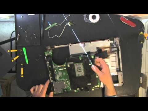 how to disassemble a gateway t-series laptop