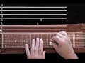 Lap Steel Lesson - Intervals C-E on the C6th Neck