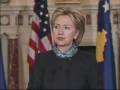 Sekretarja e Shtetit Klinton pret Presidentin dhe Kryeministrin e Kosoves