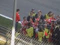 Michael Schumacher waves at the tifosi