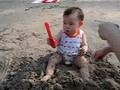 Astin was at Silver Strand Beach, Sai Kung