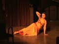 Enisa performing at a chamber theater play