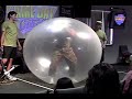 this is a guy who gets inside of a big rubber balloon.  (not from a cell phone, but still cool.)