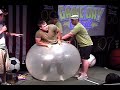 this is a guy who gets inside of a big rubber balloon.  (not from a cell phone, but still cool.)