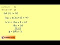 Solving Simutaneous Equations By Substitution e.g 1 (ACS BR)