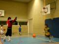 Basketballen met zwarte pieten