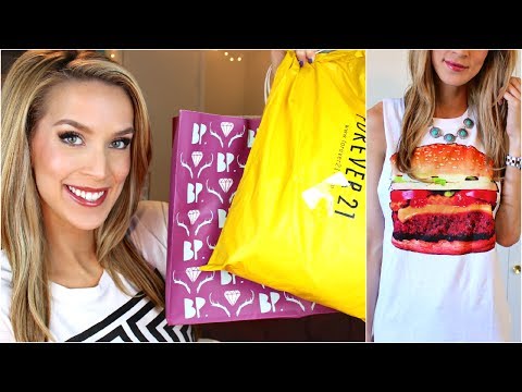 haul - I attacked Forever 21, Nordstrom, and Madewell so its haul video time! Thumbs up if youre a fan of wearing food/celebrities on your chest ;) WATCH THIS NEXT:...