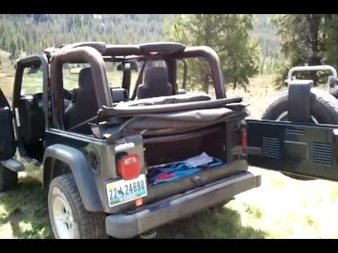 how to remove jeep soft top