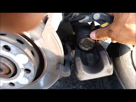 HOW TO REPLACE AUDI A8 BRAKES EMERGENGY  REPAIR