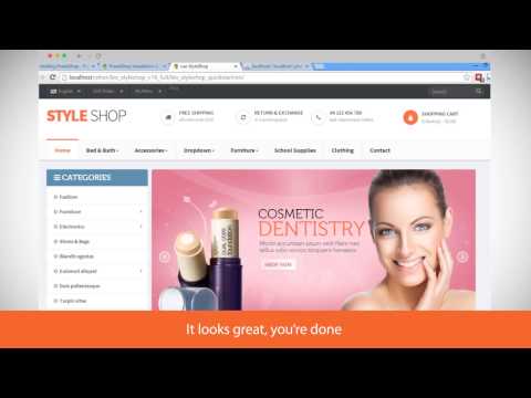 how to upload prestashop theme
