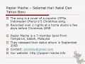 Papier Mache - Selamat Hari Natal & Tahun Baru Papier Mache - Selamat Hari Natal & Tahun Baru