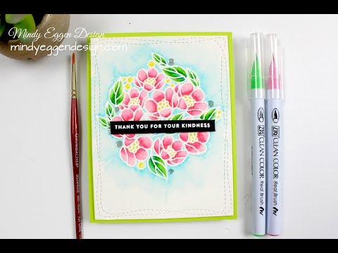 Watercoloring with Zig Clean Color Real Brush Markers – Mindy Eggen Design