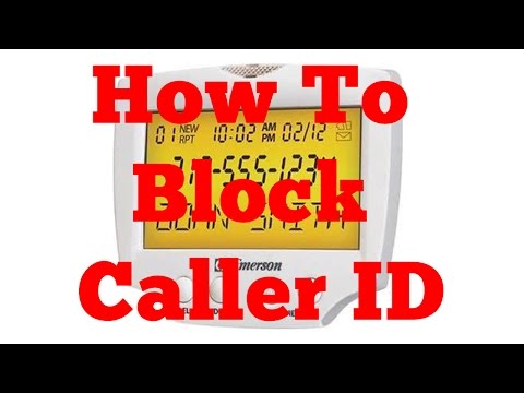 how to eliminate caller id