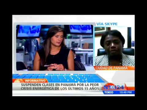 ENERGETICA - Visite: http://www.ntn24.com - Tras la ausencia de lluvias, el Gobierno panameño anunció crisis energética, por lo que suspendió por tres días las clases en ...