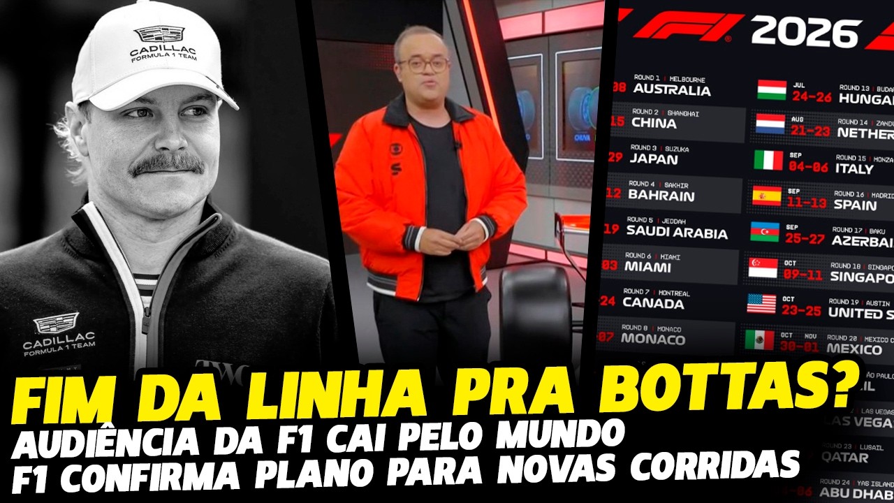 🚨BOTTAS PODE SER DEMITIDO, F1 CONFIRMA PLANO PARA MAIS CORRIDAS E SPORTV LIDERA AUDIÊNCIA| FÓRMULA 1