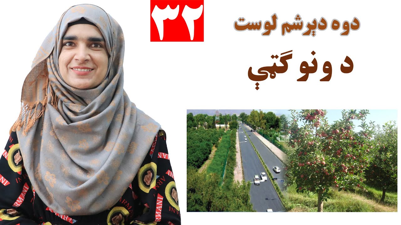 Class 3 - Pashto | Benefits of trees - Lesson 32 | د ونو ګټې - لوست 32