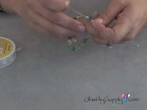 how to fasten bead bracelet with stretch cord