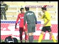 Iranian soccer player, Amin Motavassel Zadeh, Moghavemat Sepasi's striker, is playing fair-play against Steel-Azin Jan 28, 2010 at Hafezieh Stadium-Shiraz. He could score the goal but he sent the ball out of the pitch, when he saw the keeper was injured falling on the ground.