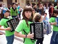 Trikitilaris en la plaza de Estella-Lizarra
