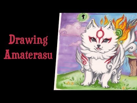 how to draw okami amaterasu