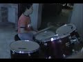 Carlos Cota tocando bateria cherios