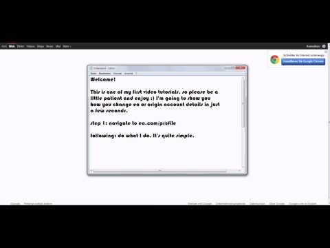 how to change origin email