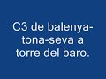 En cabina C3 de balenya-tona a torre del baro.