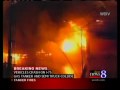 Gasoline tanker explodes on highway