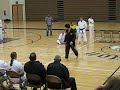 Korean form at karate tournament