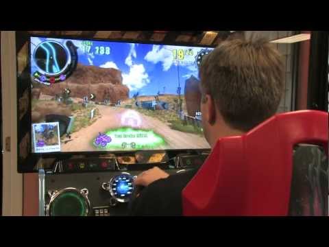 InecomCompany - Dirty Drivin' review. http://www.ClassicGameRoom.com Classic Game Room reviews DIRTY DRIVIN' arcade machine from Raw Thrills and Specular Interactive, a 2011...