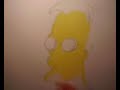 this is a drawing of the crazy professor from the simpsons, can't remember who requested this