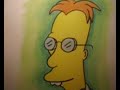 this is a drawing of the crazy professor from the simpsons, can't remember who requested this