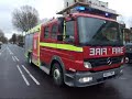 The mark two Mercedes from the emergency fire appliance driving school at Plaistow fire school passes Stratford fire station on a training run. Find more LFB videos @ www.lfbsite.com
