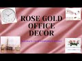 View 12 Rose Gold Office Decor
