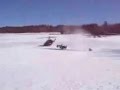 Video: Guy crashes snowmobile, snowmobile crashes itself