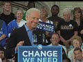 Joe biden: wooster, ohio