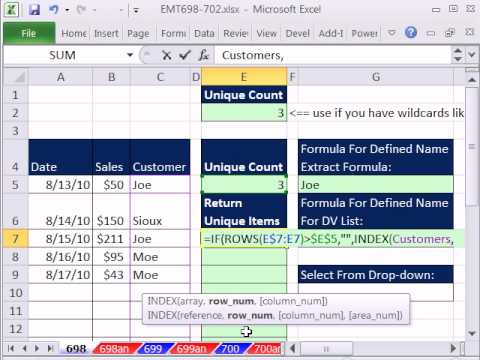 how to define drop down in excel