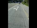 A fast XL longboard downhill in zurich city