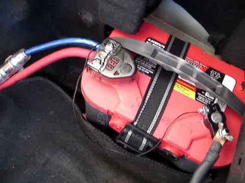 how to relocate battery to trunk ef civic