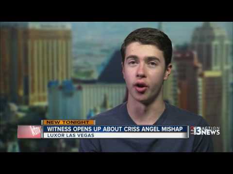Criss Angel performs straitjacket escape that landed him in the hospital