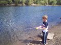 Taylor fishing at Lynx Lake