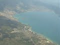 Vliegtuig landing Bodrum Turkye
