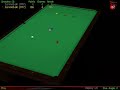 video of a 147 maximum snooker break playing celeris vp3dl (virtual pool 3 dl). resolution is played at 1280x960 and half sized fraps capture to = 640x480. i usualy play at 1920x1440.

it's a poorly constructed and nervey break, as you can see i often get into difficulty but lady luck shone my way and nothing was going to stop me!

music is an extract of 